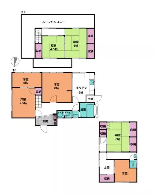 Naruto City, Oasa Town, Hinata, Rokutanda (Awakawabata Station) 2-story building 6LDK