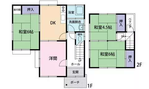Hiroshima City, Asa Minami Ward, Yamamoto 8-chome, 2-story, 4DK