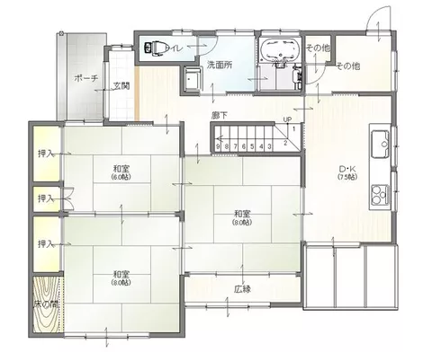 Oshu City, Mizusawa, Kamata (Mizusawa Station) 2-story building 5DK