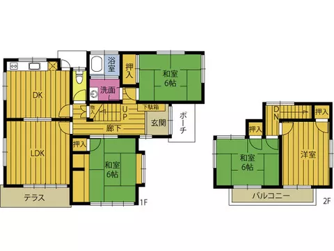 Oita City, Kandawakaba-dai (Shikido Station), 2-story, 4LDK