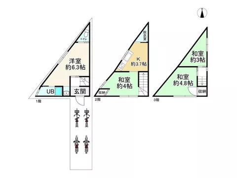 Intermediary of FUKUYA ● Built in May 1990, wooden three-story building ♪