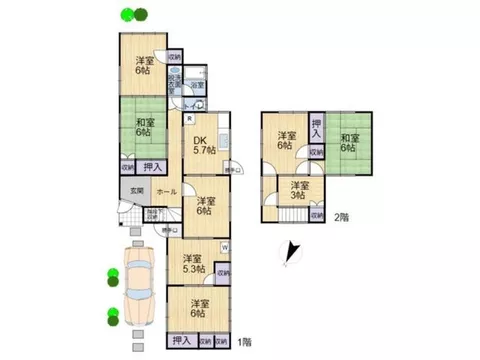 Fujimidai (Awazu Station) 6.5 million yen