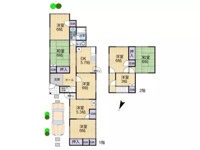 Fujimidai (Awazu Station) 6.5 million yen