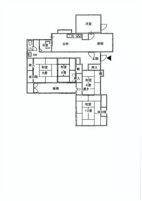 Ichikawadaimon, Ichikawamisato-cho, Nishiyashiro-gun (Ichikawadaimon Sta.) Single story house, 5LDK

Single-story house 5LDK