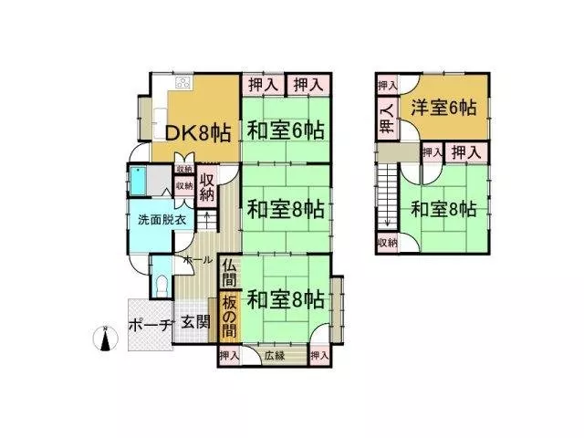 Land area of 98 tsubo! Spacious garden included. Convenient location with a rich commercial area nearby.