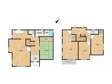 ☆A used single-family home on approximately 52 tsubo of land is now available!☆ 4LDK + balcony☆ Parking for 3 cars