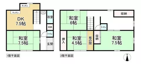 Yamato Takada City, Nanyo Town (Ukiguchi Station), 2-story, 4DK
