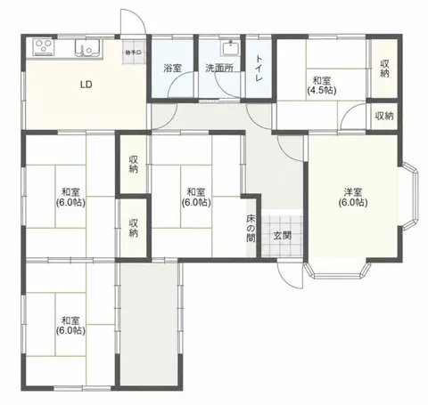 Niihama City Funaki (Niihama Station) Single-story building 5DK - Image 2
