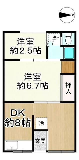 Osaka City Nishinari Ward Tenka Chaya 2-chome (Tenka Chaya Station) Single-story 2DK