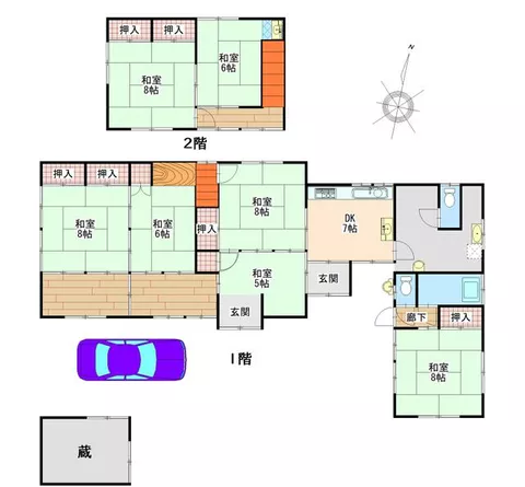 Shima City, Isobe Town, Anagawa (Anagawa Station) 2-story building 6LDK
