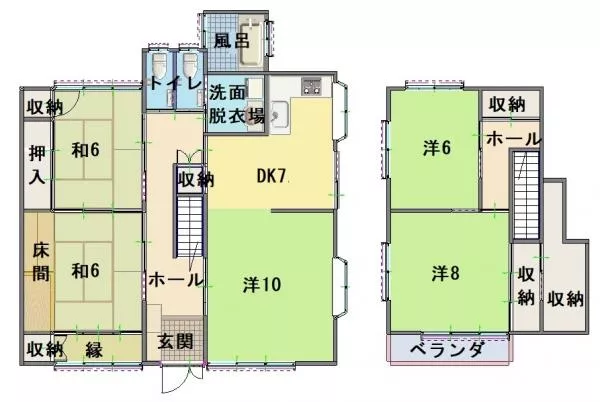 Kochi City, Nagahama (Sanbashi-dori 5-chome Station) 2-story 5DK