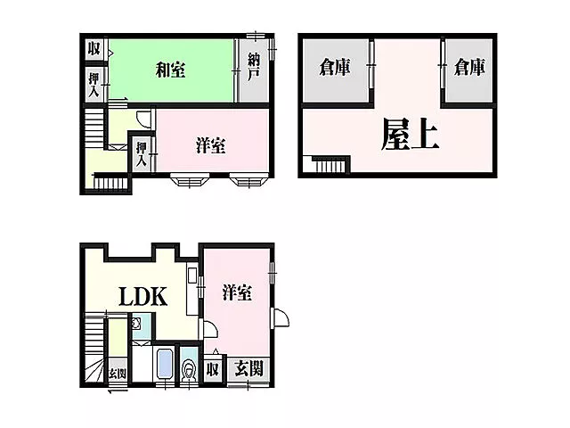Used terrace house in Handan, Kaizuka City