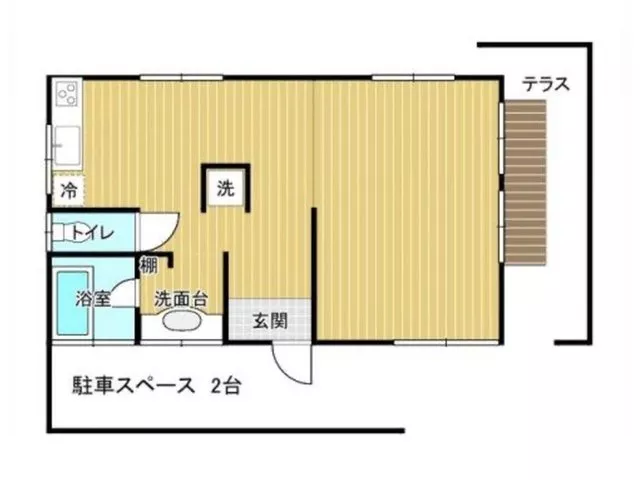 ◆Independent washroom◆Close to the sea◆Window in the bathroom◆Separate bath and toilet◆System kitchen