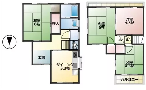Hiroshima City, Aki Ward, Kamisenonaminami 2-chome (Seno Station) 2-story building 4DK - Image 2