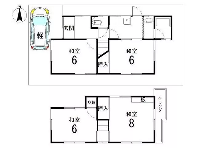 ■ Each room is over 6 tatami mats, providing comfortable use