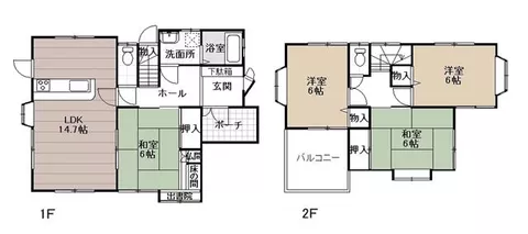 4LDK, 2-story building in Atocho, Aki Ward, Hiroshima City