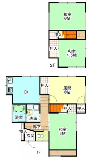 Matsuyama City, Kitaikamon 3-chome (Ichitsubo Station) 2-story 4DK