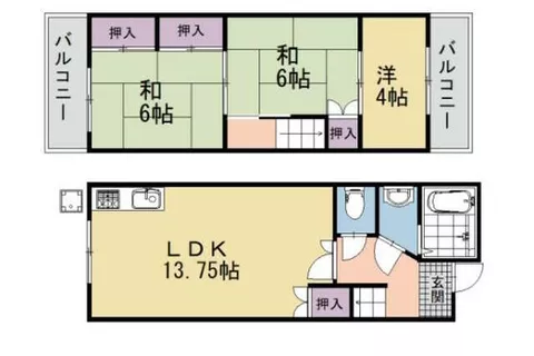 Uji City, Ogura-cho Kubo (Ogura Station), 2-story building, 3LDK