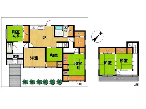 【Sakai Sayama 3-chome 6DK】 Right off Nishi O-dori! 7 minutes to the station on foot! With garden! - Image 2