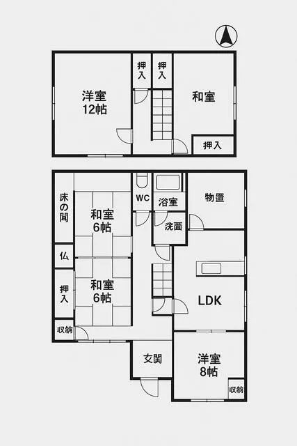 Fukui City, Tomyoji Town (Nakakaku Station), 2-story, 5LDK