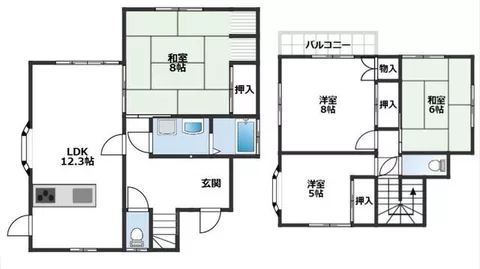 Tsukuba City Manase (Midori no Station) 2-story building 4LDK