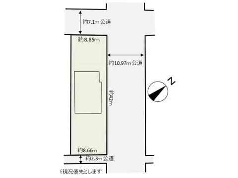 Corner lot adjacent to three public roads ♪ Recommended for two-family homes, 6DK! - Image 2