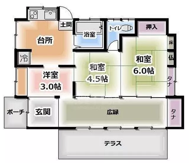 Miyakonojo City, Hayamizucho, single-story 3DK