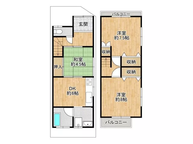 ◇Bright interior on a southwest corner lot♪◇Two-sided balcony♪