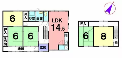 Kakogawa City, Hiraso Town, Obata (Houden Station), 2-story, 5LDK