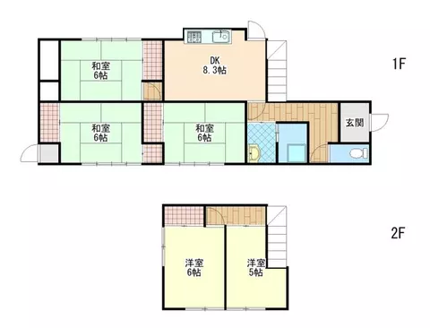Iizuka City, Higashi Tokumae (Iizuka Station), two-story building, 5LDK