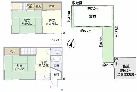 Adachi Ward, Yanaka 1-chome (Kita-Ayase Station) 2-story building 3K