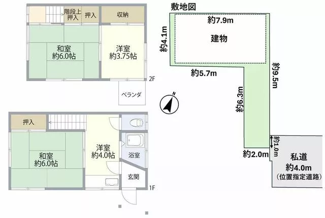 Adachi Ward, Yanaka 1-chome (Kita-Ayase Station) 2-story building 3K
