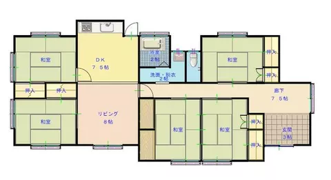 Niihama City, Hagiue (Nakahagi Station) Single-story building 5LDK