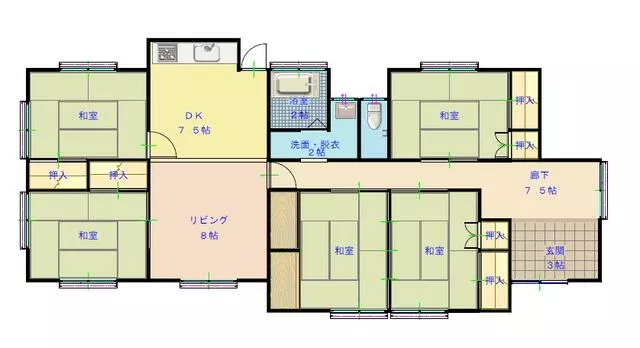 Niihama City, Hagiue (Nakahagi Station) Single-story building 5LDK