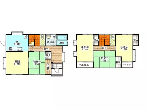 A location rich in nature, 4 minutes on foot to Kawasaki Elementary School, good living convenience and sunlight.
