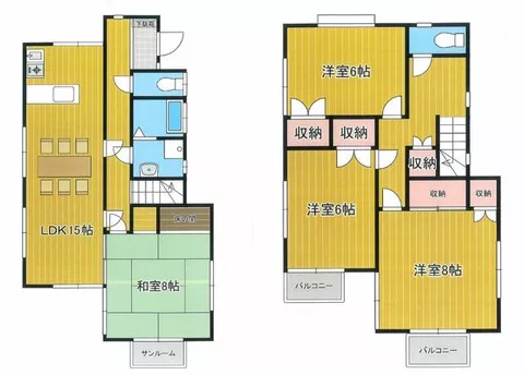 Kurume City, Tanushimaru Town, Toyoshi (Tanushimaru Station) 2-story building 4LDK