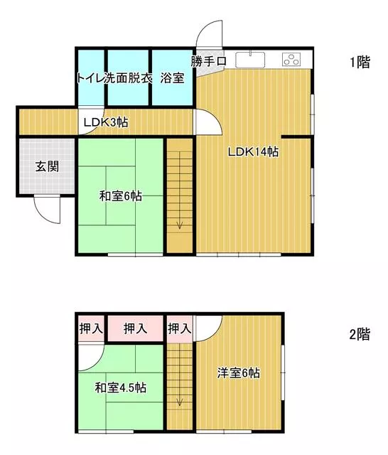 Tsu City, Kumoidehongōcho (Takachaya Station), 2-story, 3LDK