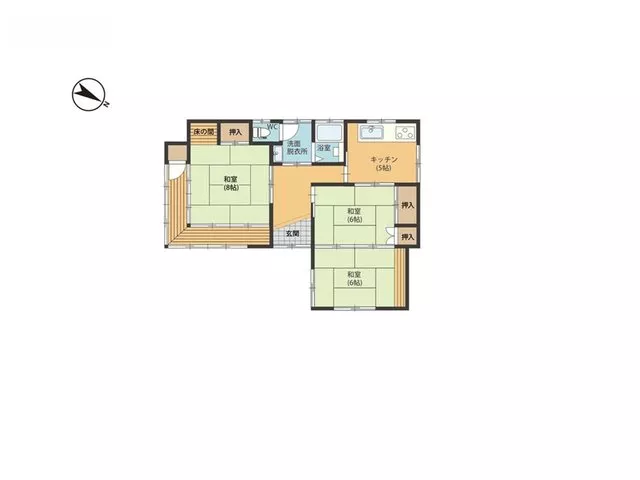 Utsunomiya City Tokujirou - Popular single-story house - 3DK (current condition sale)
