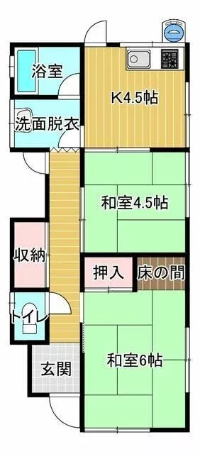 Wakayama City Ota 3-chome (Tanakaguchi Station) Single-story 2DK