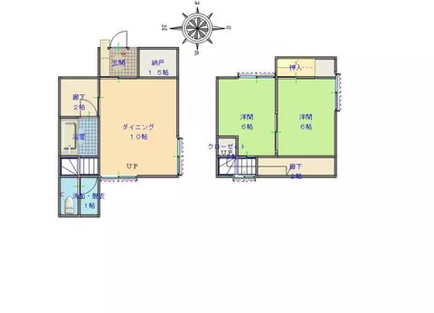 Hachinohe City, Chōja 1-chōme (Hon-Hachinohe Station) 2-story 3DK