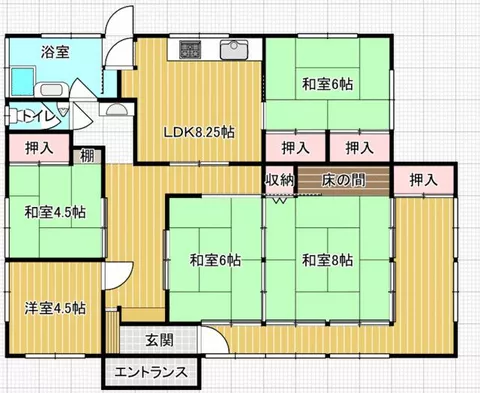 Nishinihon City, Oaza Ibi, single-story building, 5LDK