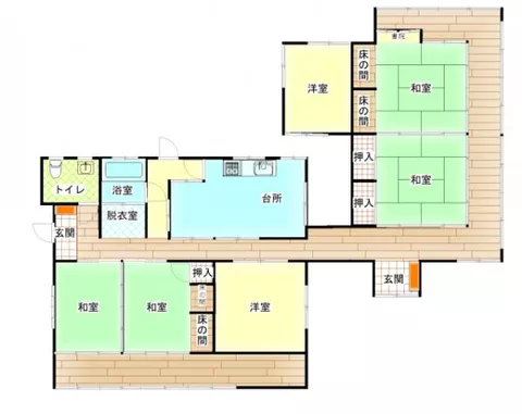 Miyakonojo City, Umekitamachi (Nishitokujō Station) Single-story building 5LDK