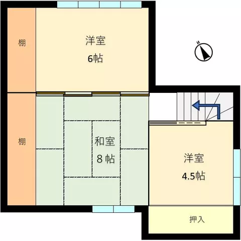 Suttsu District, Suttsu Town, Shin-eimachi (Kuro-matsunai Station) 2-story 6LDK