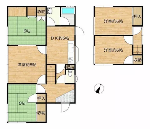Munakata City Saburo-maru 3-chome (Akama Station) 2-story 5DK