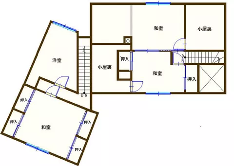 2-story building, 6DK, 5-chome Takino Kawamachi, Takikawa City