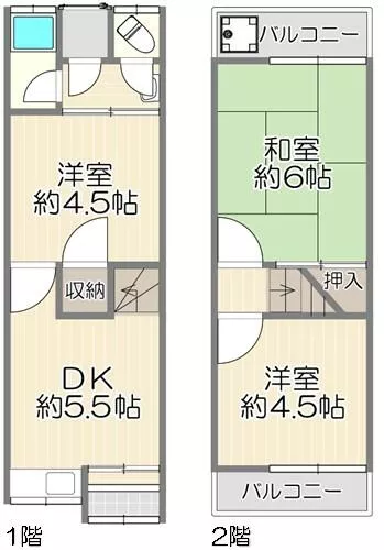 Hirakata City, Suyama Town (Hirakata City Station), 2-story, 3DK