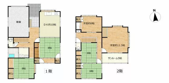 Uonuma City, Iguchi Shinden (Koide Station), 2-story, 6DK