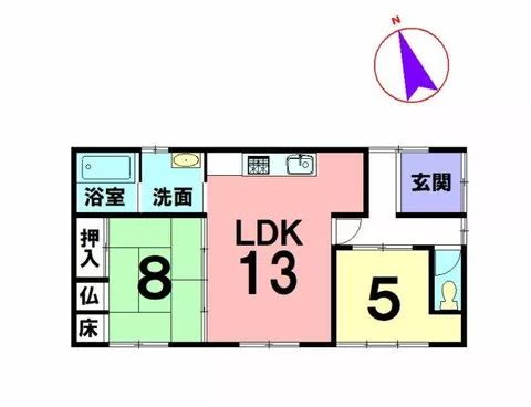 Miki City, Bessho Town Asahigaoka (Miki Station) single-story 2LDK