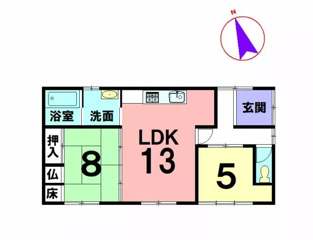 Miki City, Bessho Town Asahigaoka (Miki Station) single-story 2LDK