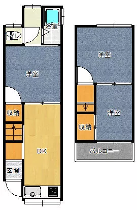 Matsubara City Kitashinmachi 4-chome (Kawachi-Tenami Station) 2-story 3DK